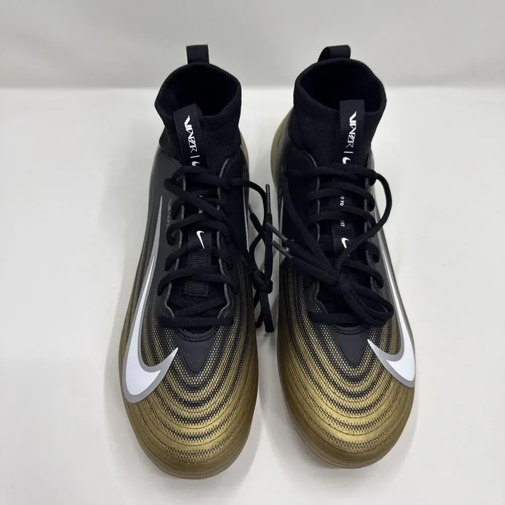 New Nike Vapor Pro 1 Football Cleats Black Metallic Gold FB3298-003 Men’s 11.5